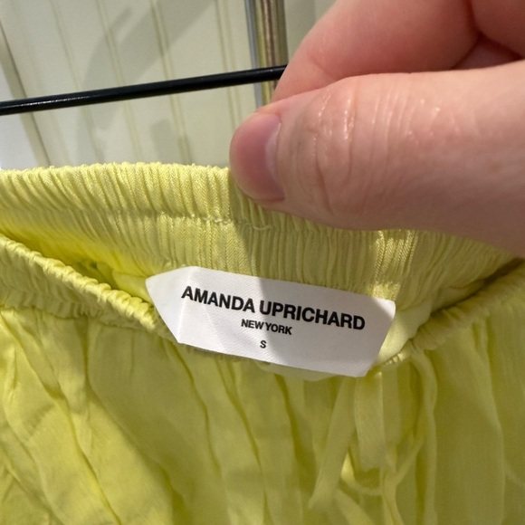 NWOT Amanda Uprichard Yellow/green Bubble Mini Skort Small - Picture 4 of 4
